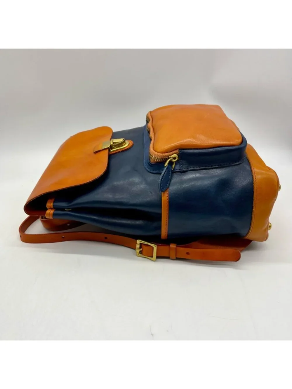 Old Trend Blue Genuine Leather Out West Backpack